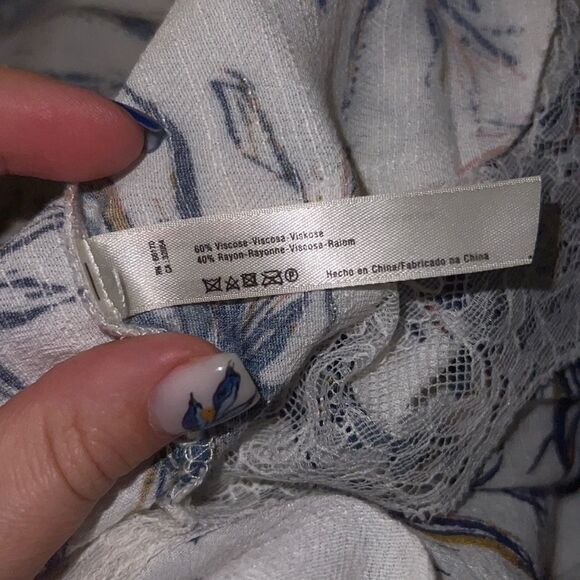 ✨ Free People Intimately Lace Floral Peplum Top ✨ - Picture 8 of 9